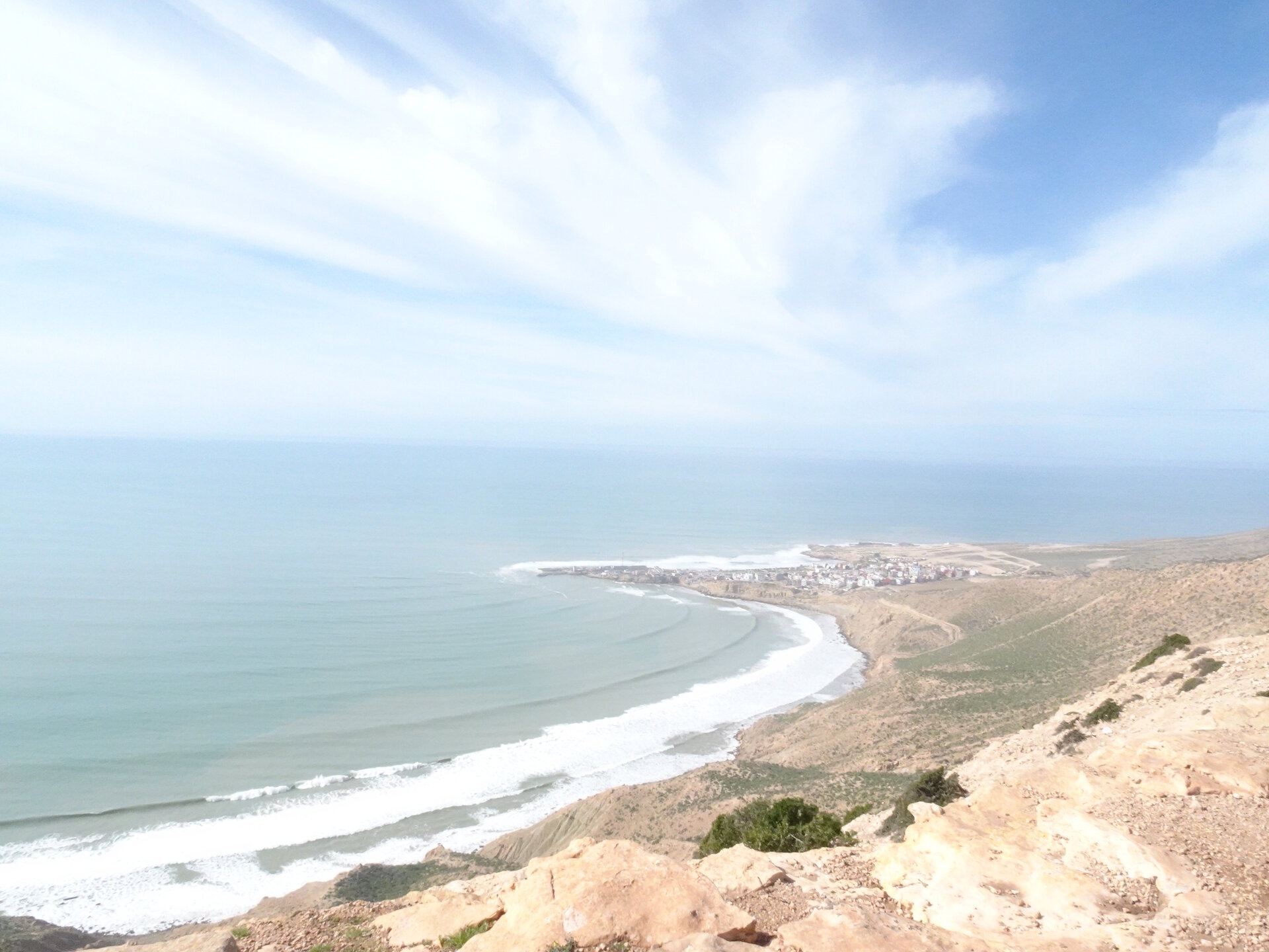 View of town from above